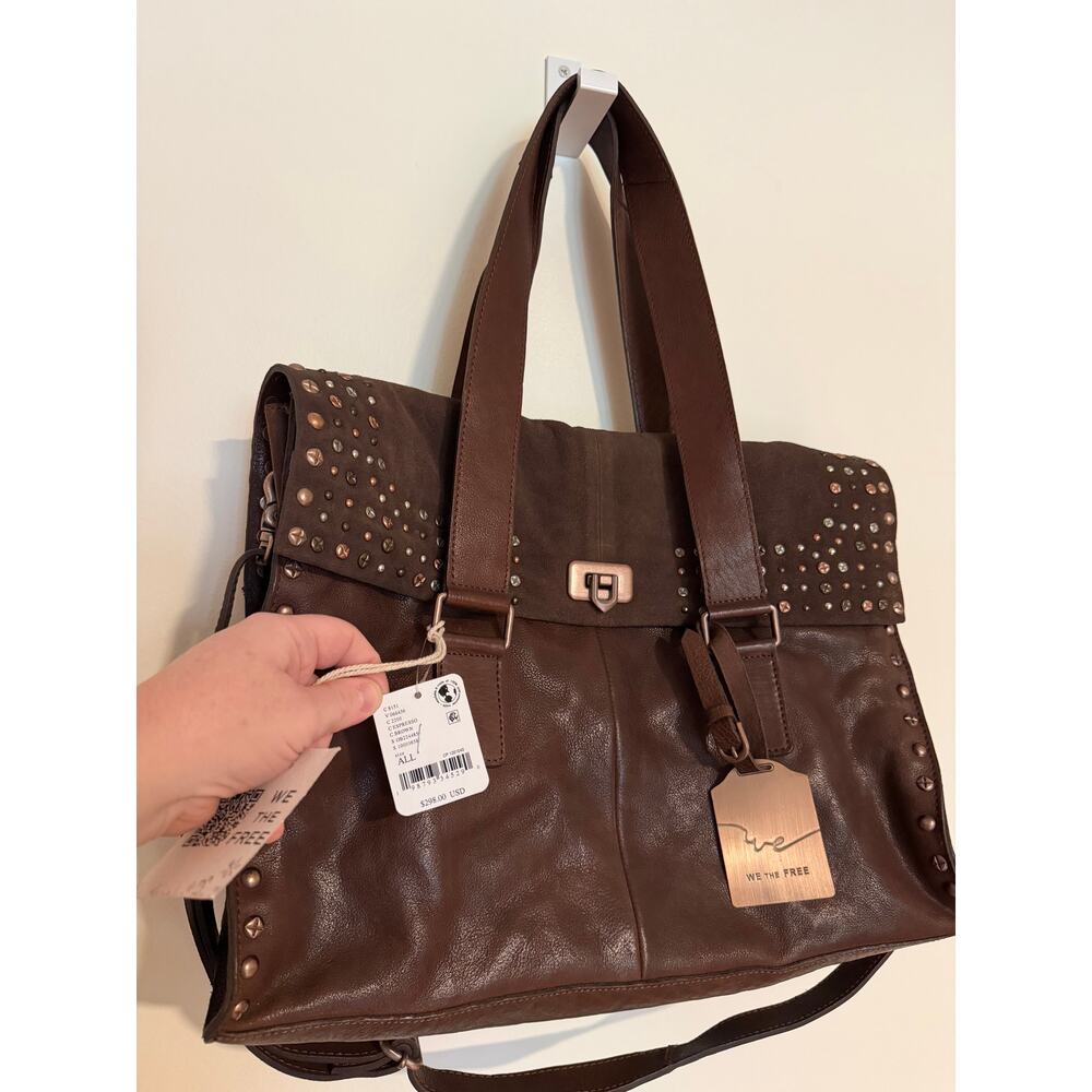Free People Shay Studded Tote Bag, NWT - Picture 7 of 12